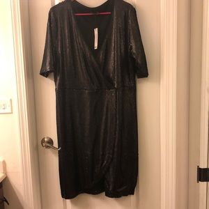 Black sequin prom dress never used from boohoo.